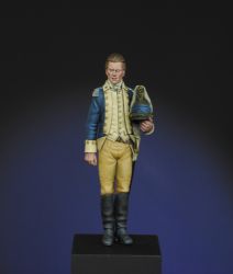 Major Benjamin Tallmadge, Continental Army, 1778 a 75mm figure fine scale model kit produced by Hawk Miniatures