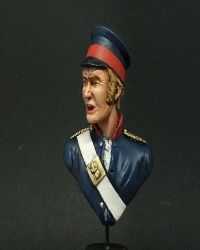 Front View - British Royal Artillery, Cape Wars 1830 - fine scale model bust kit produced by Black Eagle Miniatures