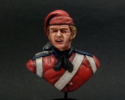 Front View - British 2nd Regiment of Foot, Cape Wars 1830 - fine scale model bust kit produced by Black Eagle Miniatures
