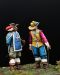 Front: The new blade, Musketeers of the Guard, 1622 a pair of 75mm figure fine scale model kit produced by Hawk Miniatures